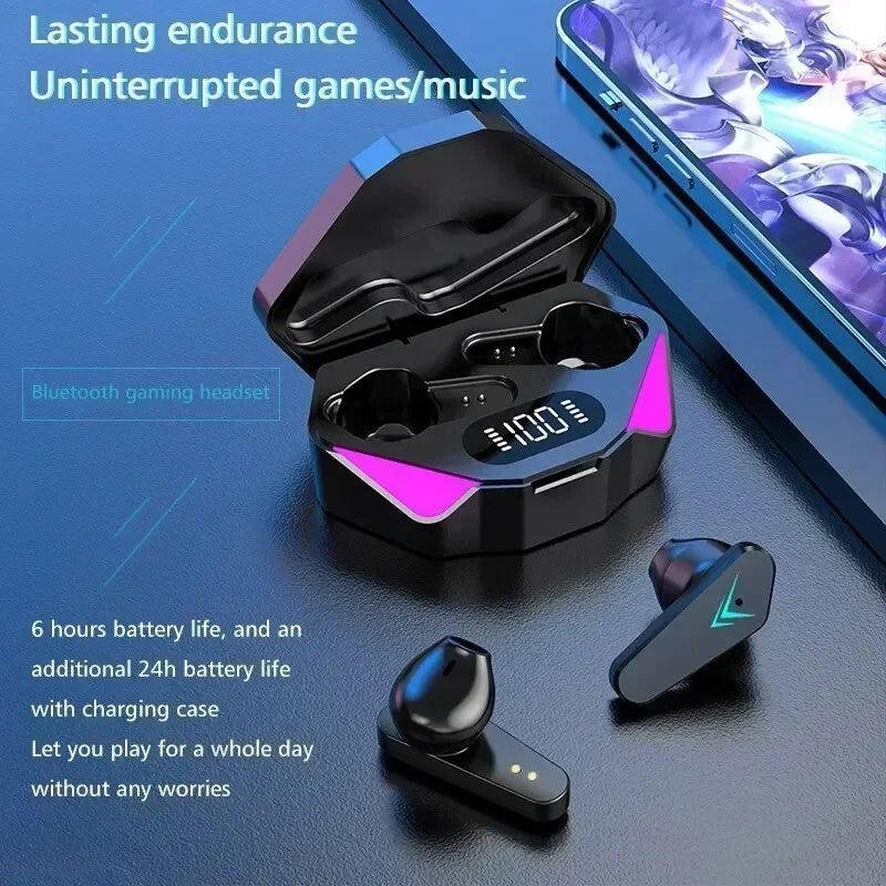 Auriculares inalámbricos X15 TWS con Bluetooth, cascos con pantalla LED y micrófono, cancelación de ruido